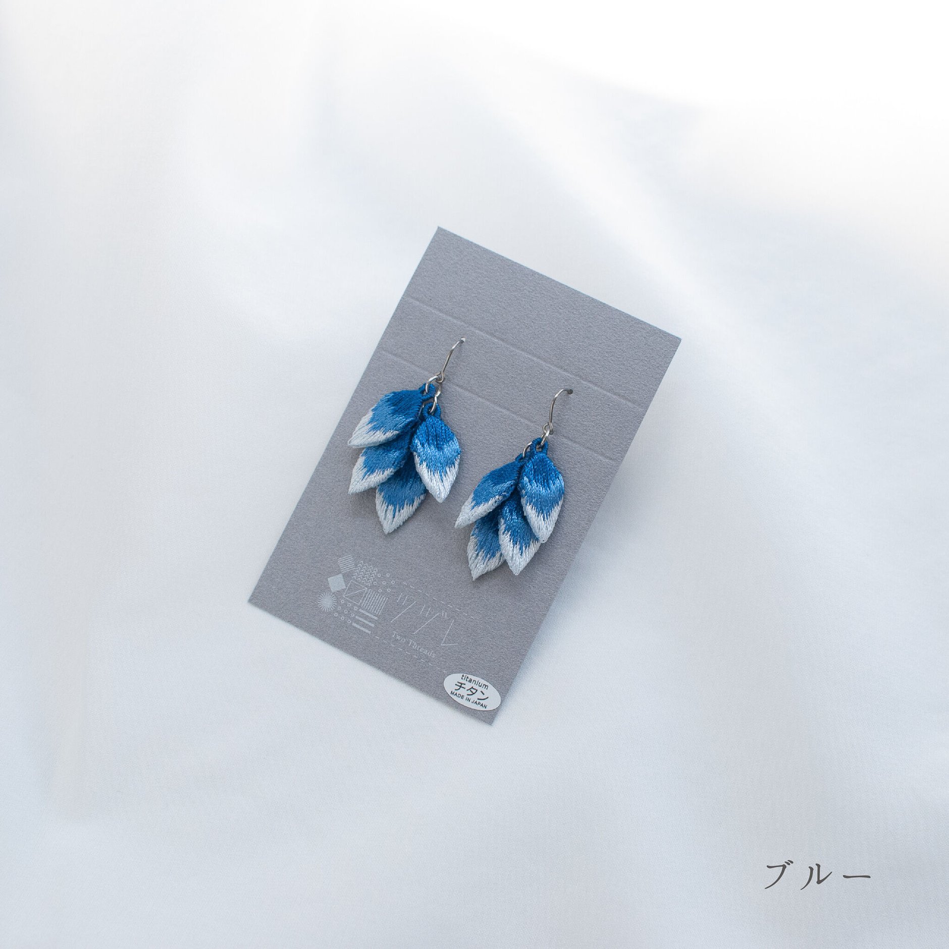유레하네 자수 귀걸이 이미지 3